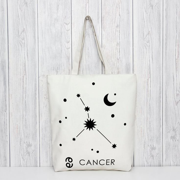 Leo Constellation Tote Bag, Zodiac Sign Gift, Eco Friendly Tote Bags , Bag For Life Tote, Astrological Sign Gift Şoper Çanta (Tote Bag) TB090 - Şəkil 1